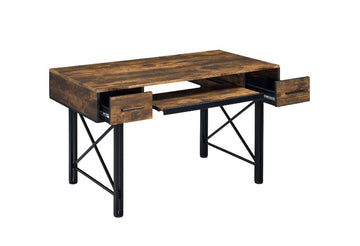 Settea Oak Computer Desk - Ornate Home