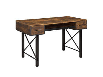 Settea Oak Computer Desk - Ornate Home