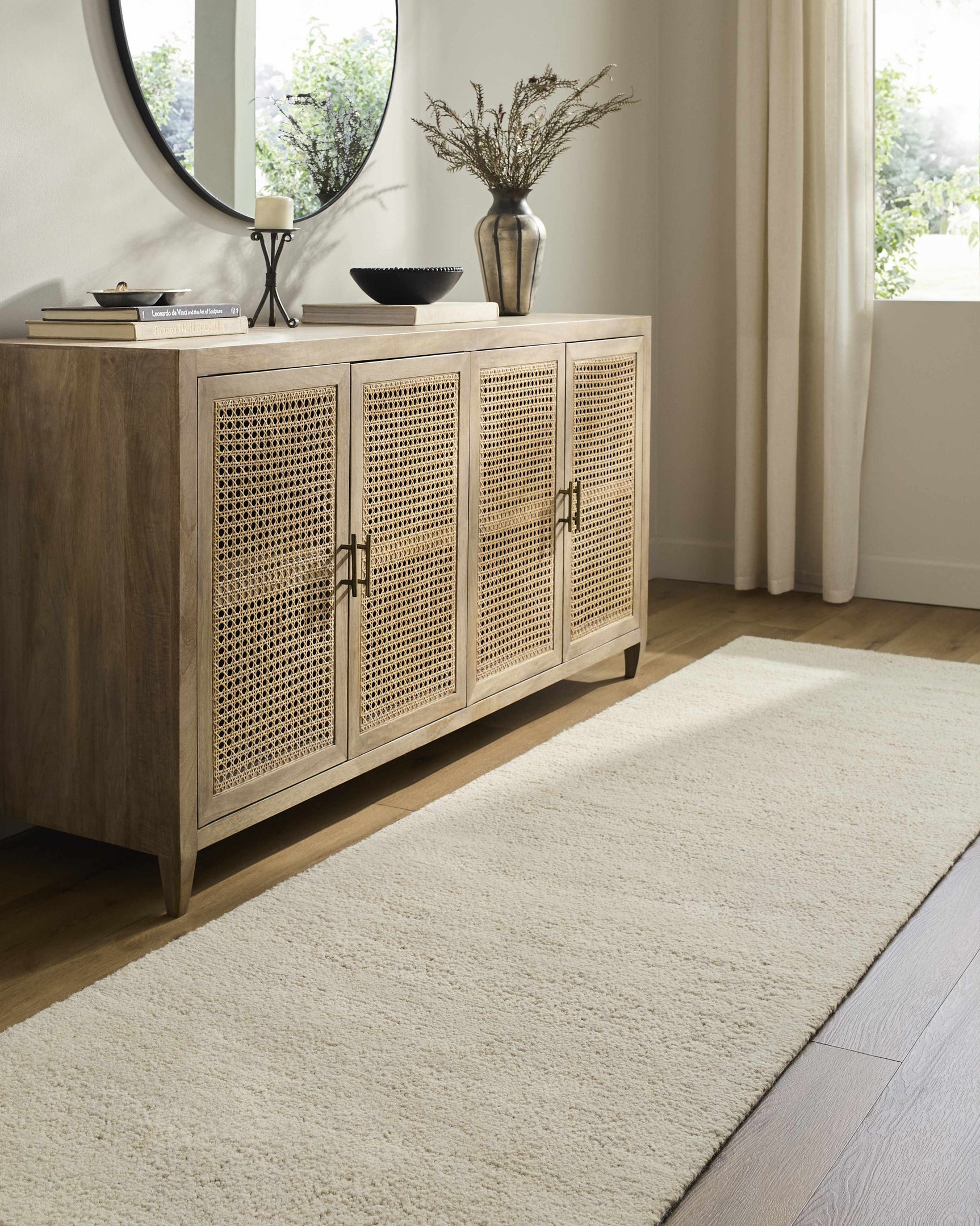 Sevan Cream Wool Area Rug - Ornate Home