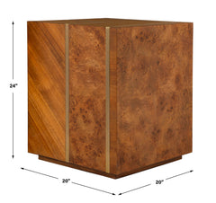 Seven Wonders Woodtone Wooden Side Table - Ornate Home