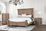 Sevenoaks Weathered Oak 4 Pc. Queen Bedroom Set - Ornate Home