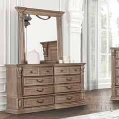 Sevenoaks Weathered Oak 5 Pc. Queen Bedroom Set w/ 2NS - Ornate Home