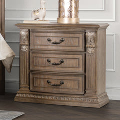 Sevenoaks Weathered Oak 5 Pc. Queen Bedroom Set w/ 2NS - Ornate Home