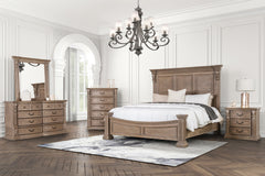 Sevenoaks Weathered Oak Mirror - Ornate Home
