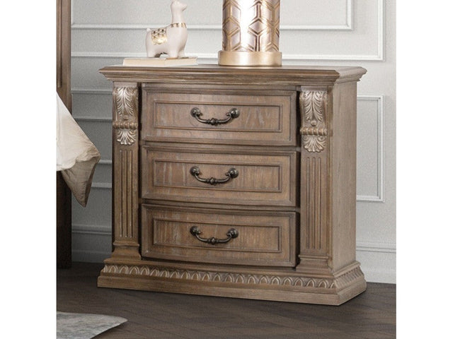 Sevenoaks Weathered Oak Nightstand - Ornate Home