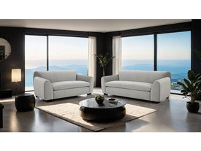 Severo Light Gray Upholstery Living Room Set - Ornate Home