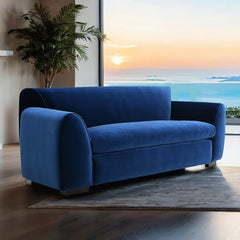 Severo Royal Blue Upholstery Living Room Set - Ornate Home