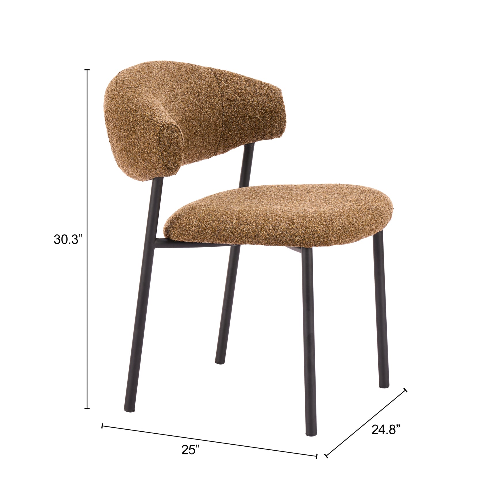 Seville Brown Cork Dining Chair (Set of 2) - Ornate Home