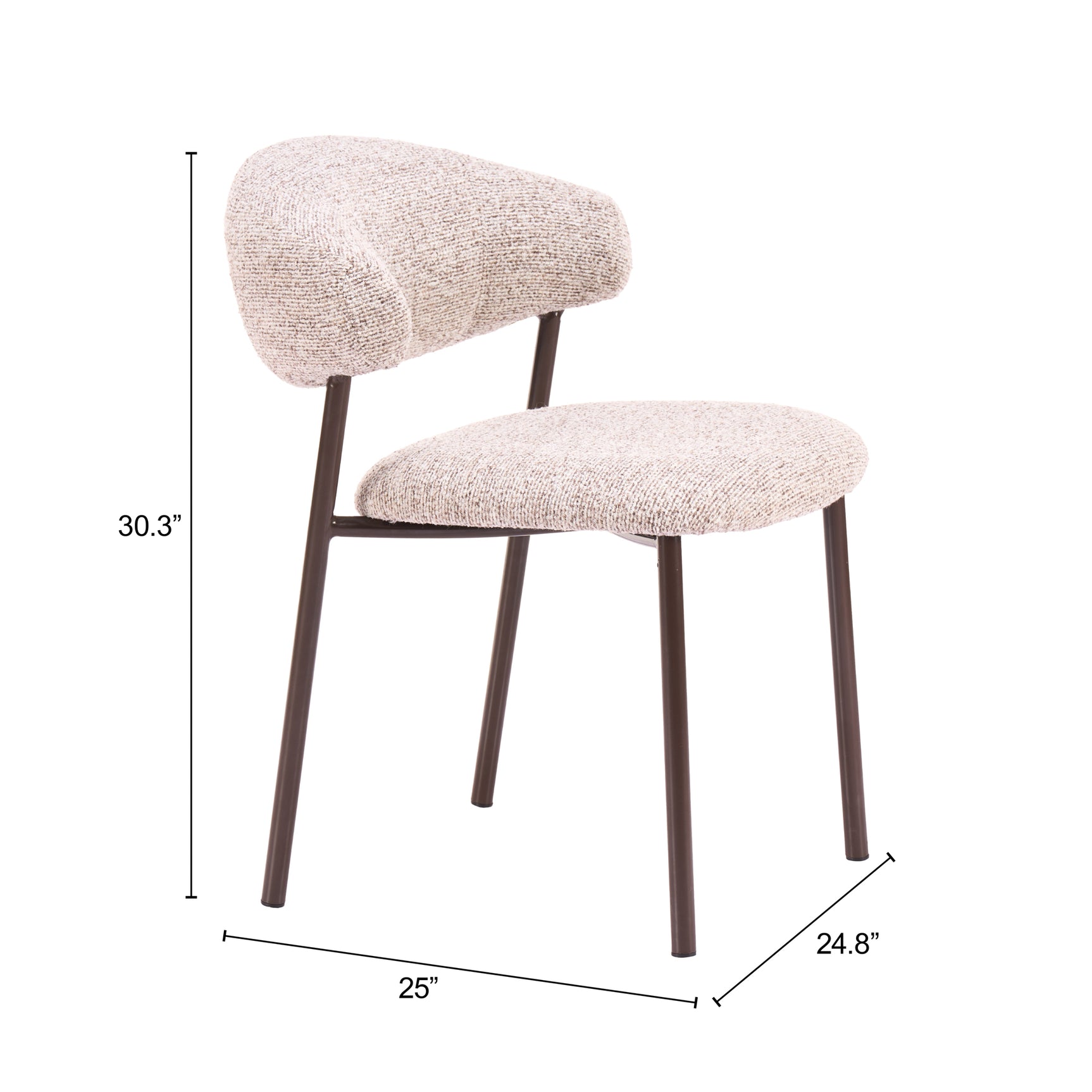 Seville Cloud Beige Dining Chair (Set of 2) - Ornate Home