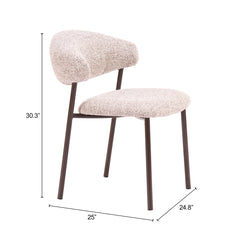 Seville Cloud Beige Dining Chair (Set of 2) - Ornate Home