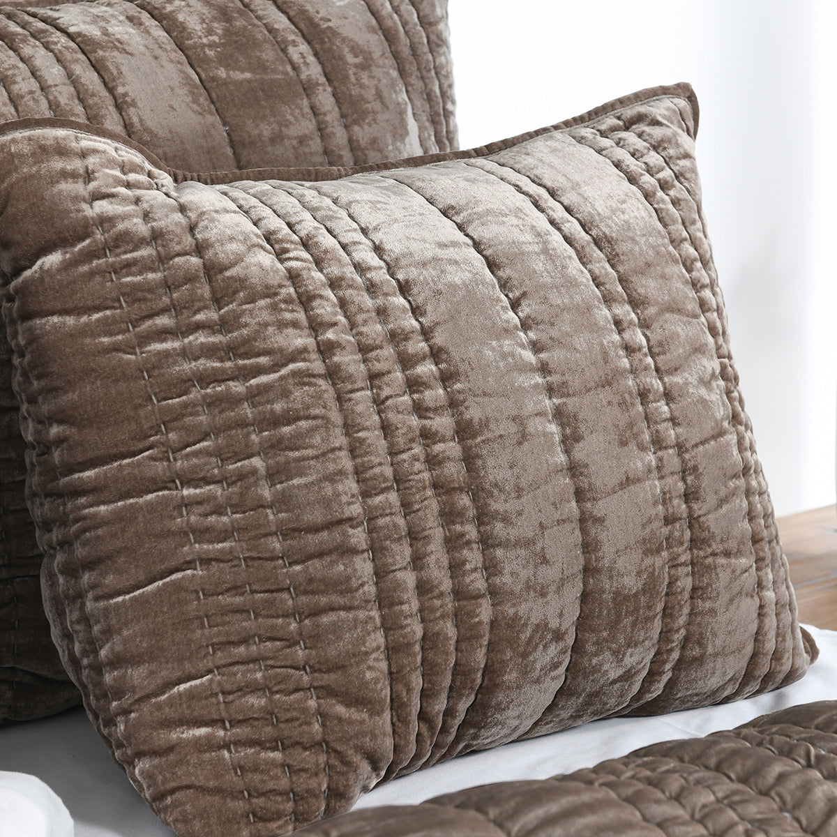 Seville Desert Taupe Quilt Collection - Ornate Home
