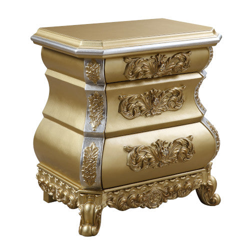 Seville Gold Finish Nightstand - Ornate Home