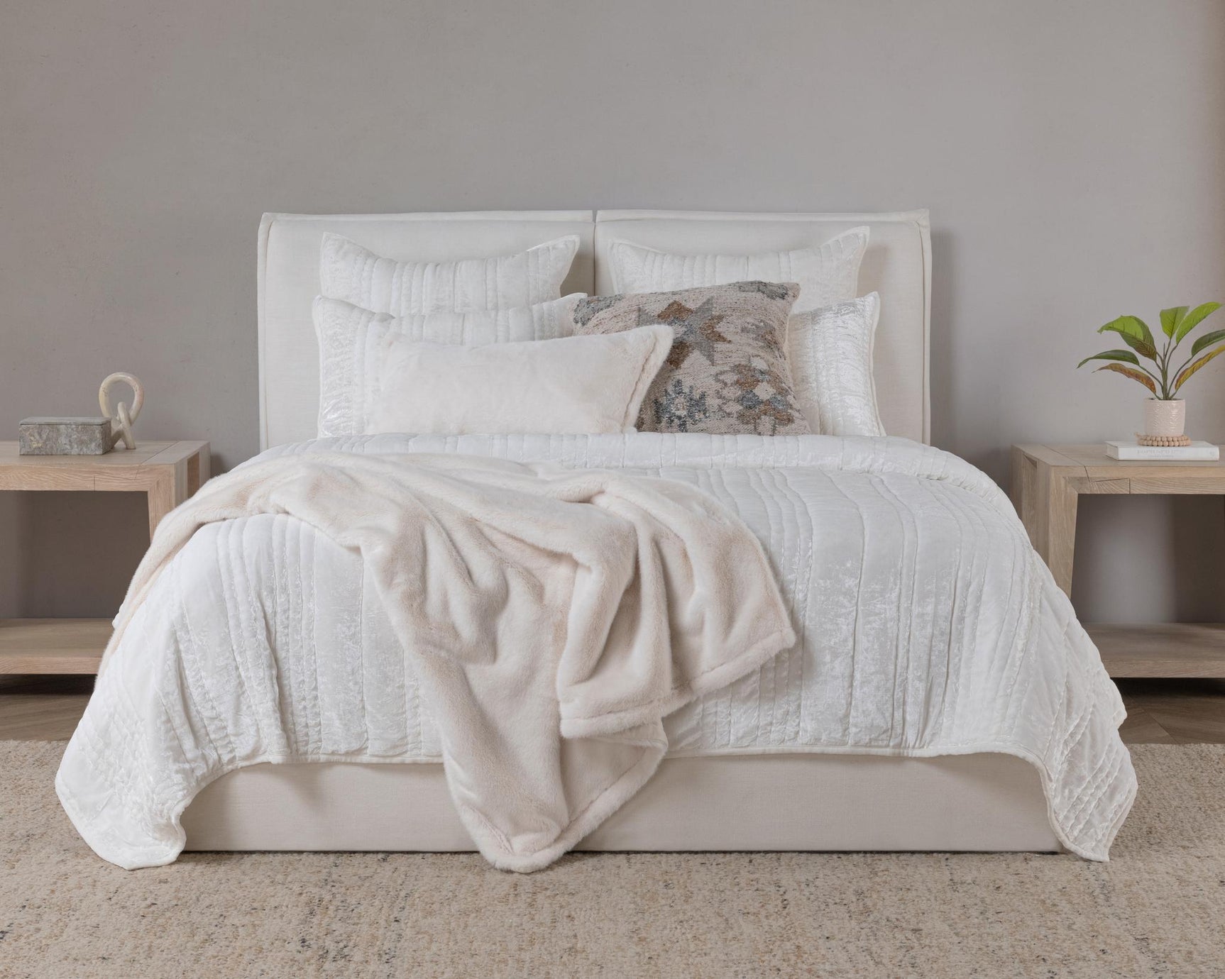 Seville Ivory Quilt Collection - Ornate Home
