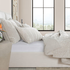Seville Oyster Gray Quilt Collection - Ornate Home
