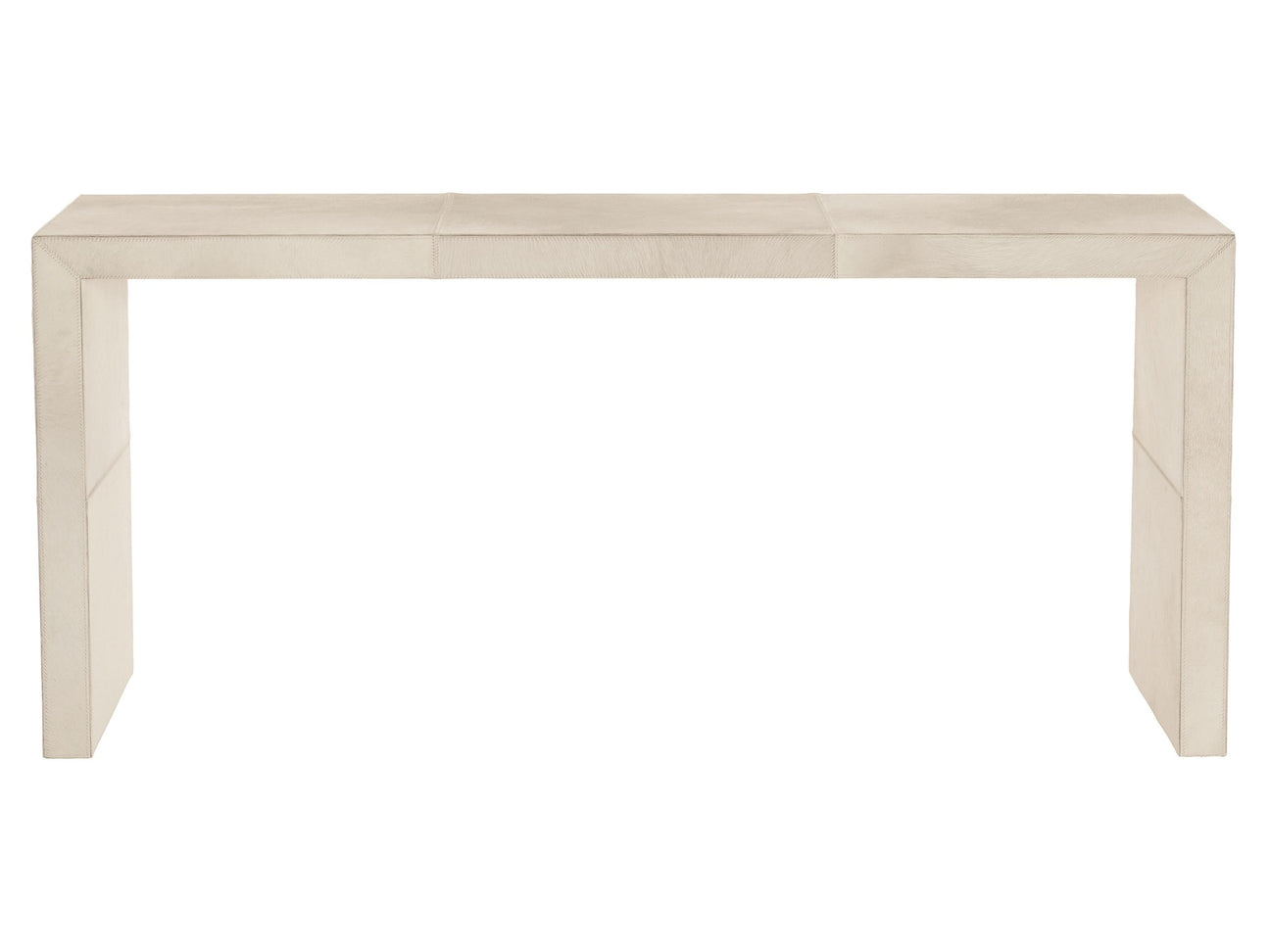 Seward White Hair-on-Hide Console Table - Ornate Home