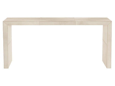 Seward White Hair-on-Hide Console Table - Ornate Home