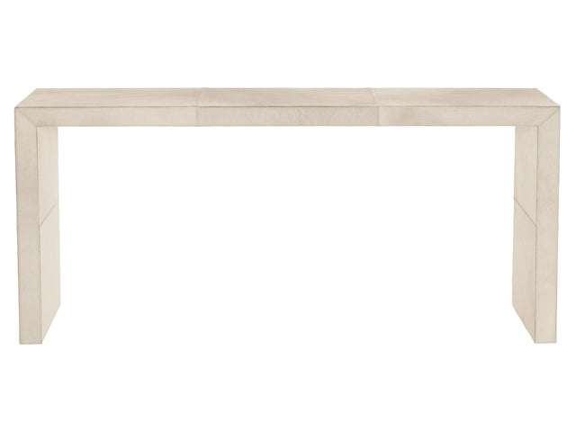 Seward White Hair-on-Hide Console Table - Ornate Home