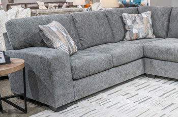 Seyler Lane Greystone 3-Piece Sectional with RAF Chaise - Ornate Home