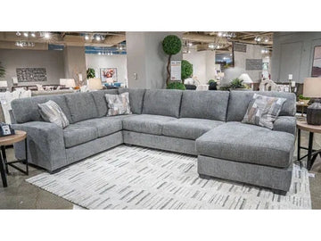 Seyler Lane Greystone 3-Piece Sectional with RAF Chaise - Ornate Home