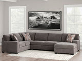 Seyler Lane Greystone 3-Piece Sectional with RAF Chaise - Ornate Home