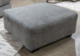 Seyler Lane Greystone Oversized Accent Ottoman - Ornate Home