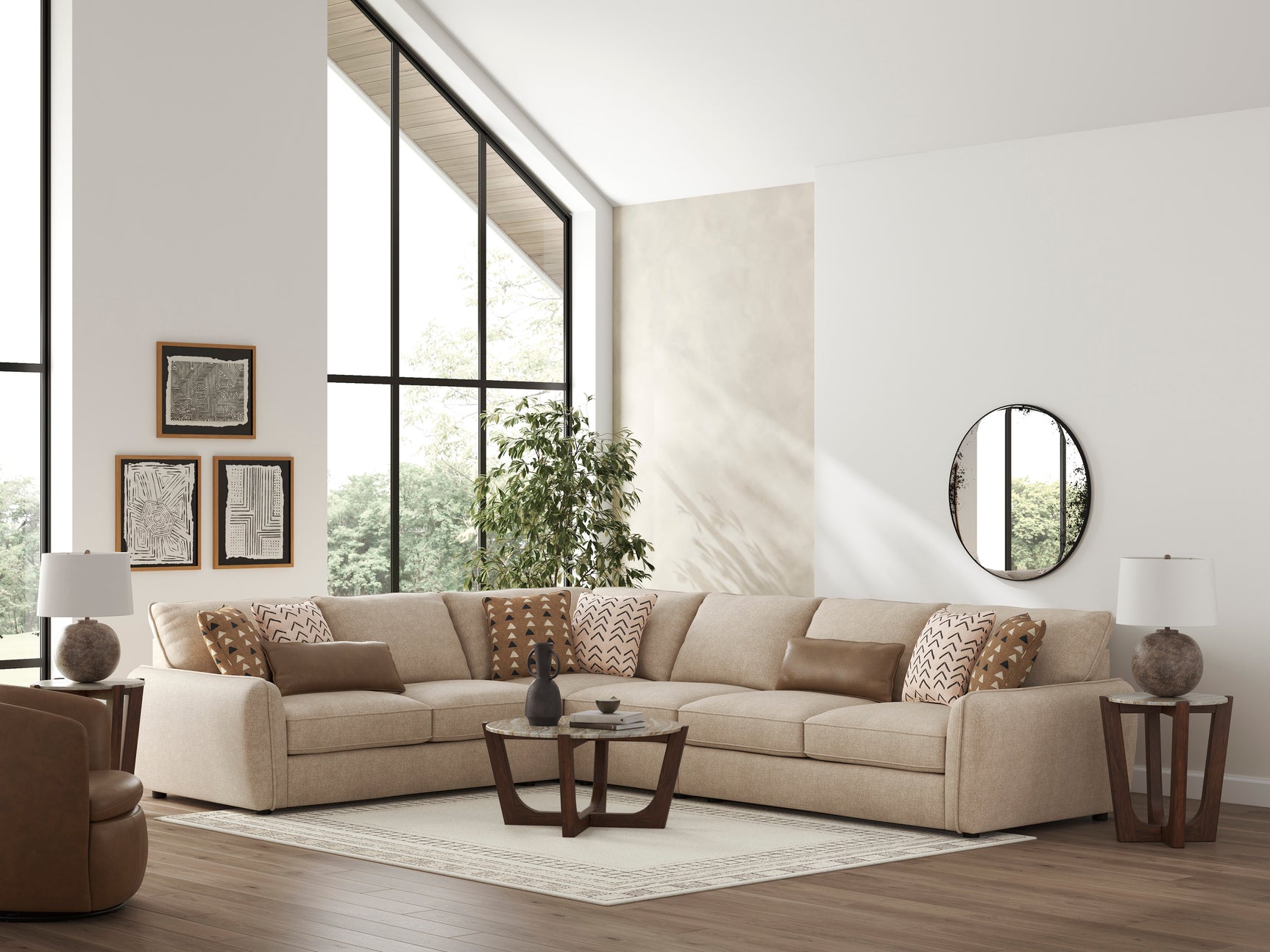 Seyler Sand 4-Piece Sectional - Ornate Home