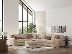 Seyler Sand Oversized Accent Ottoman - Ornate Home