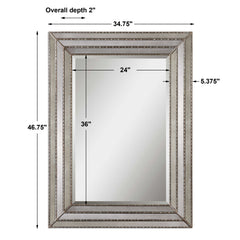 Seymour Antique Silver Mirror - Ornate Home