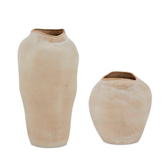 Shadow Play Brown Indoor-Outdoor Vases (Set of 2) - Ornate Home