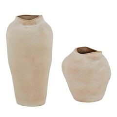 Shadow Play Brown Indoor-Outdoor Vases (Set of 2) - Ornate Home