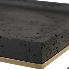 Shadowstone Black Cast Tray - Ornate Home