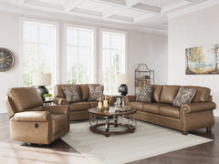 Shadsburne Earth Sofa and Recliner - Ornate Home