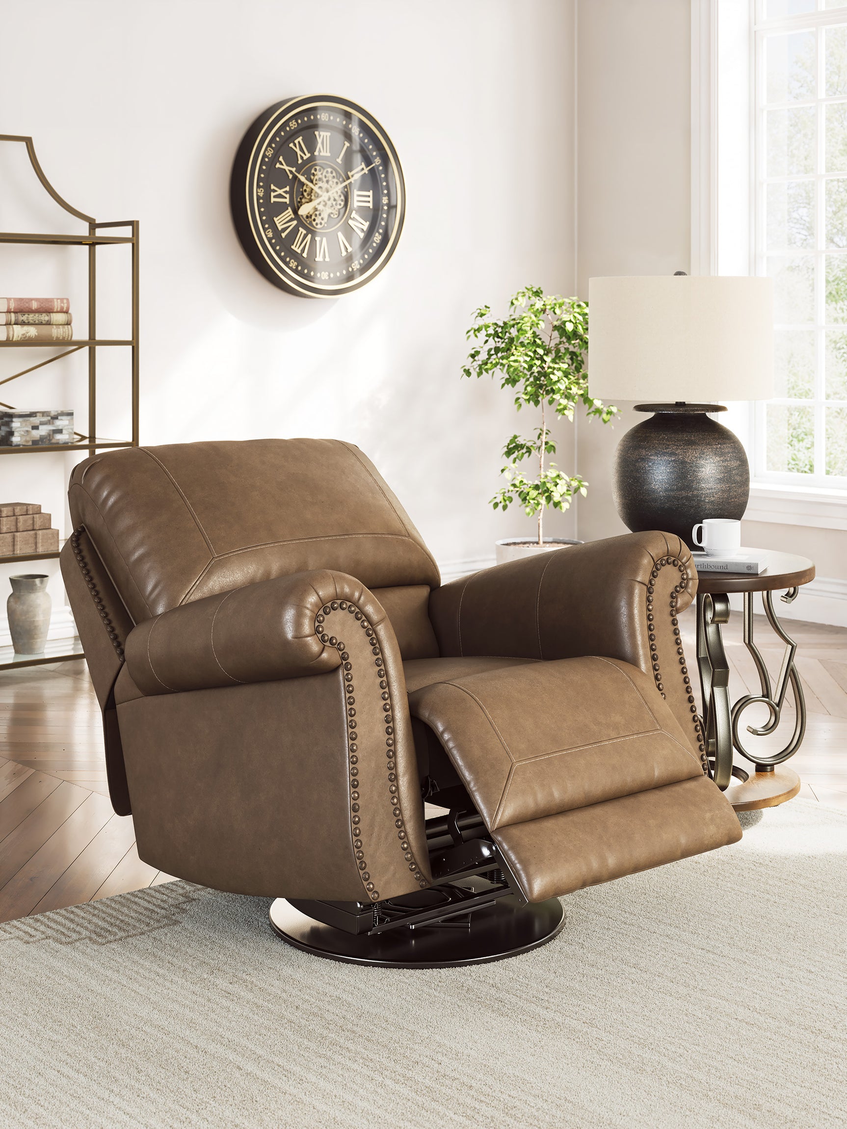 Shadsburne Earth Sofa and Recliner - Ornate Home