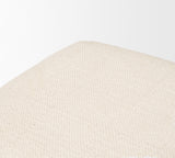 Shae Brown/Oatmeal Wood Fabric Bench - Ornate Home