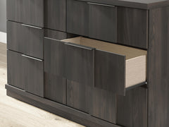 Shaehartin Dark Brown Dresser and Mirror - Ornate Home