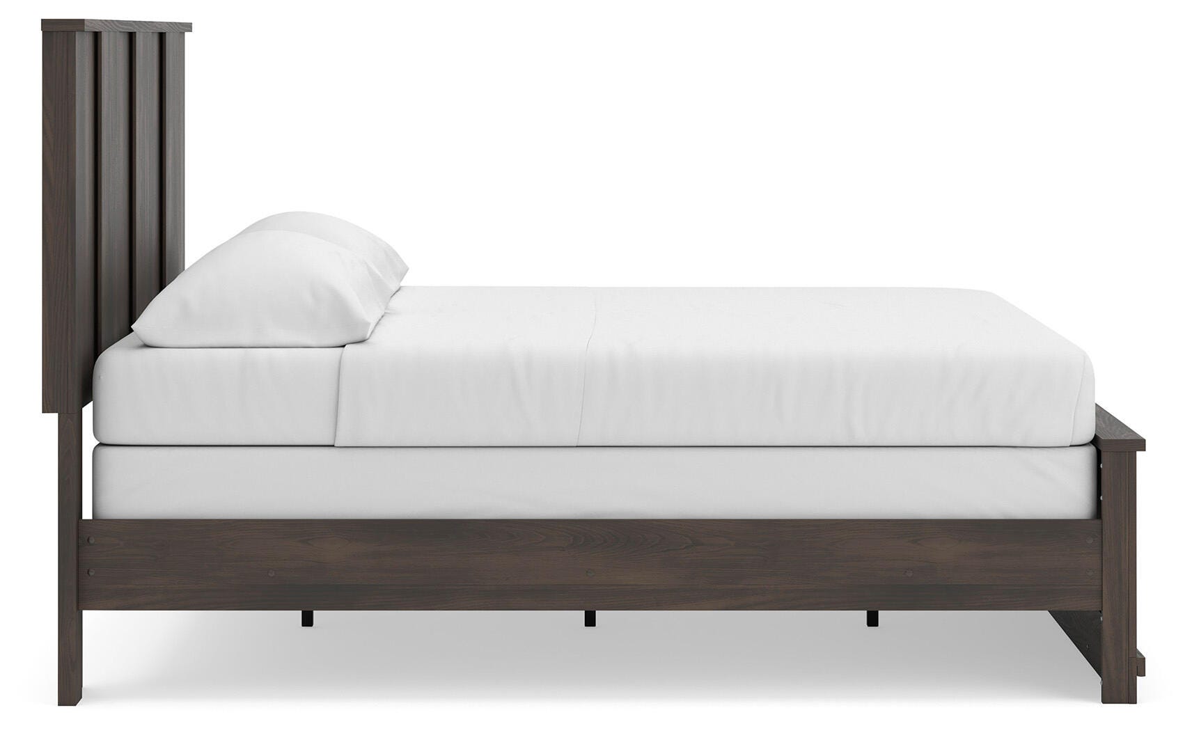 Shaehartin Dark Brown King Panel Bed - Ornate Home