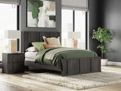 Shaehartin Dark Brown Queen Panel Bed - Ornate Home
