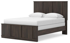 Shaehartin Dark Brown Queen Panel Bed - Ornate Home