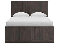 Shaehartin Dark Brown Queen Panel Bed - Ornate Home