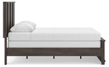 Shaehartin Dark Brown Queen Panel Bed - Ornate Home