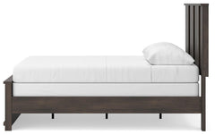 Shaehartin Dark Brown Queen Panel Bed - Ornate Home