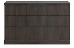 Shaehartin Dark Brown Six Drawer Dresser - Ornate Home
