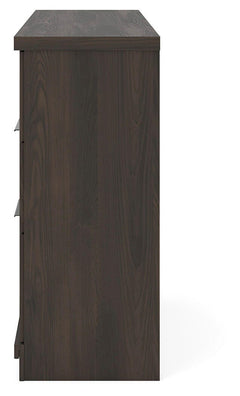 Shaehartin Dark Brown Six Drawer Dresser - Ornate Home