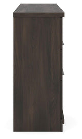 Shaehartin Dark Brown Six Drawer Dresser - Ornate Home