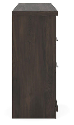 Shaehartin Dark Brown Six Drawer Dresser - Ornate Home