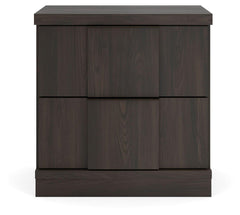 Shaehartin Dark Brown Two Drawer Nightstand - Ornate Home