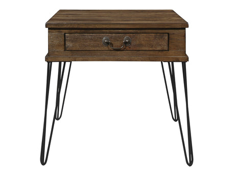 Shaffner Black/Brown End Table - Ornate Home