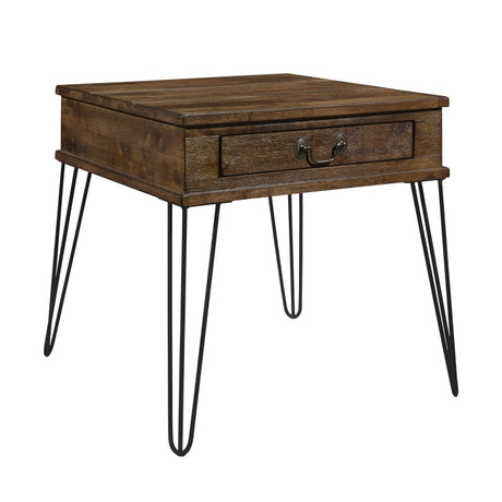Shaffner Black/Brown End Table - Ornate Home