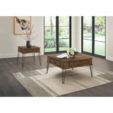 Shaffner Black/Brown End Table - Ornate Home