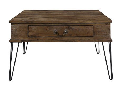 Shaffner Black/Brown Square Cocktail Table - Ornate Home